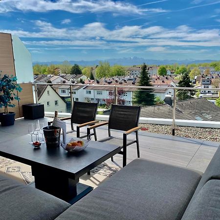 Penthouse Apartment Mit Alpenblick Friedrichshafen Luaran gambar